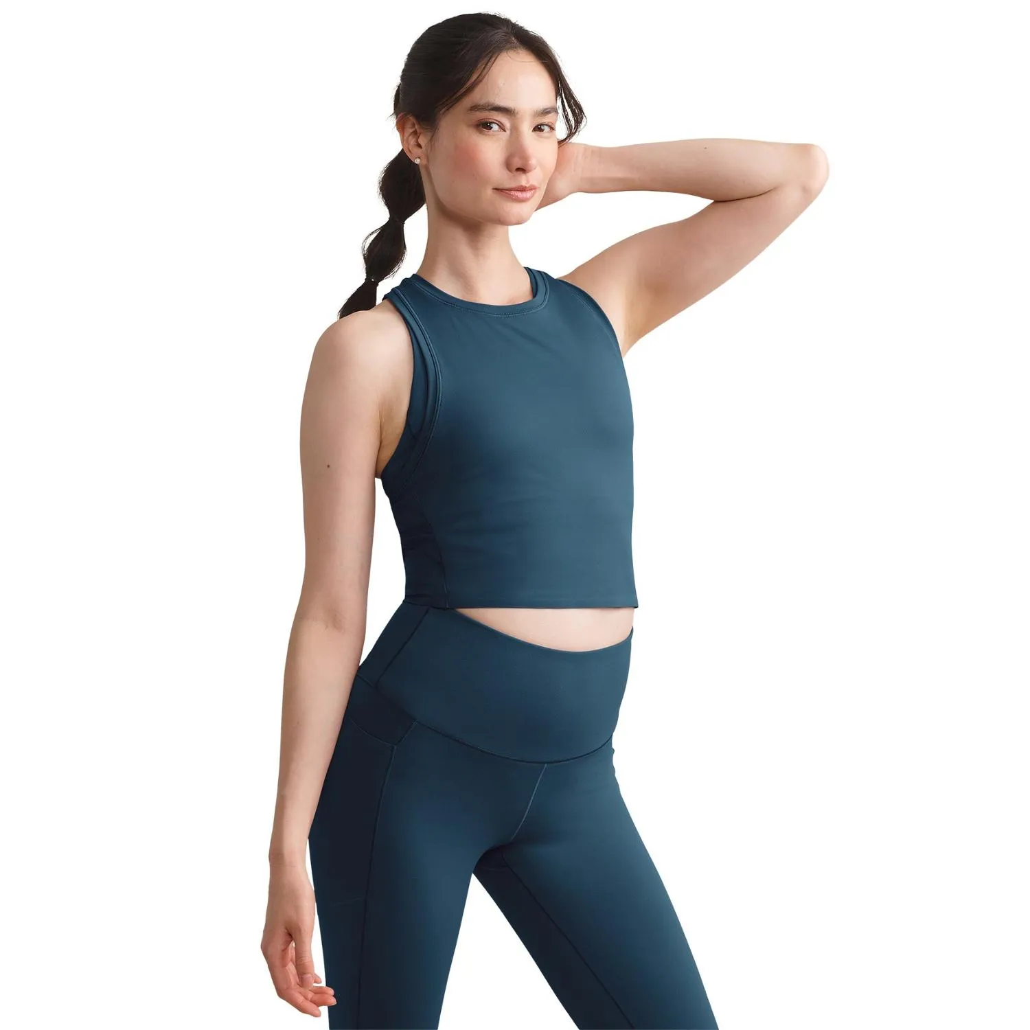 

Спортивный топ с застежкой RHONE, Blue Orion