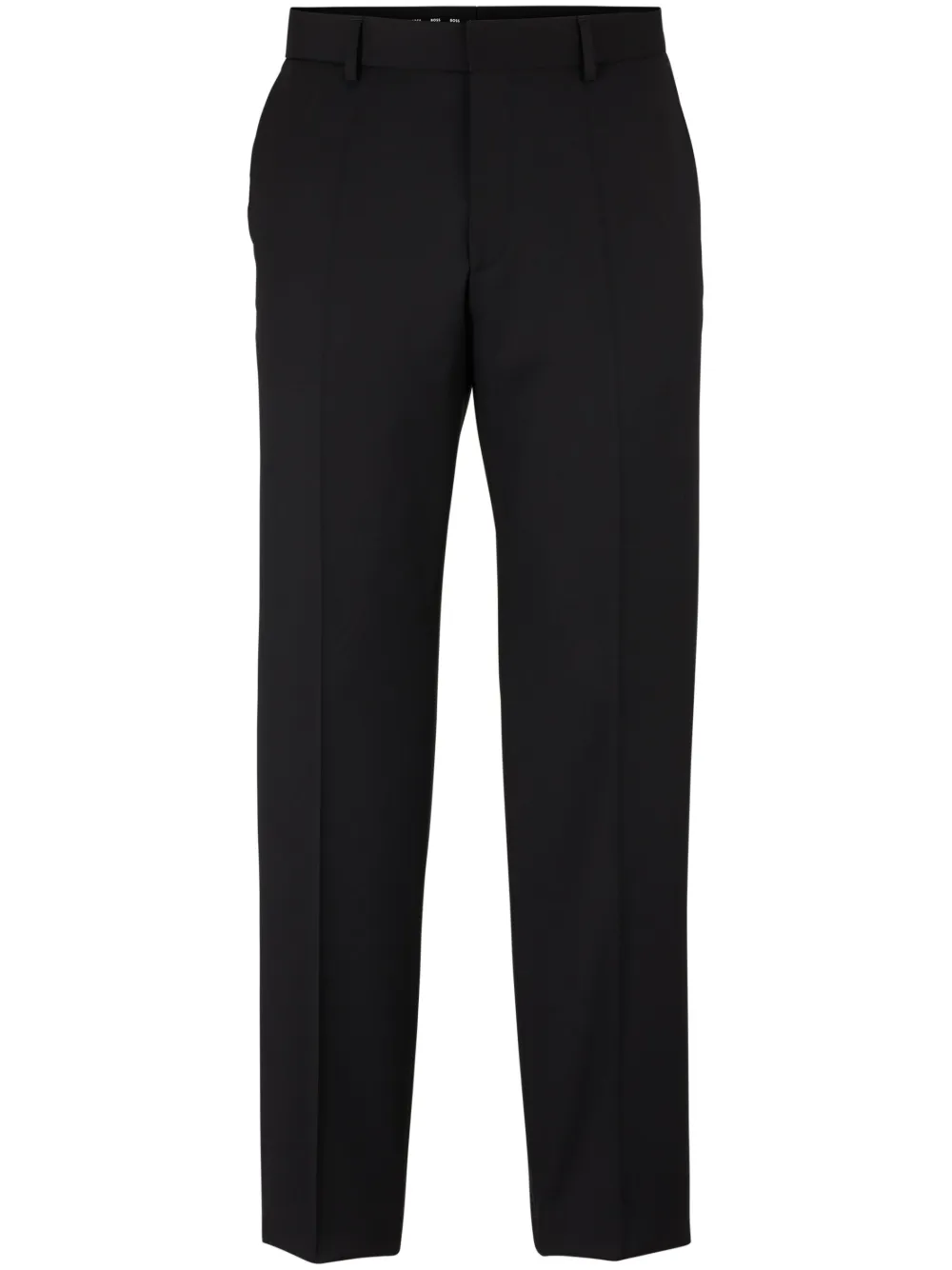 

Брюки строгого кроя из вирджинской шерсти Boss, черный