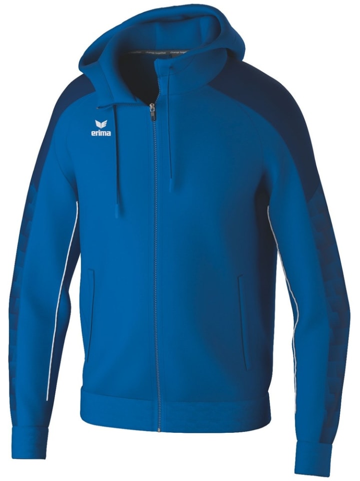 

Детская тренировочная куртка "Evo Star Training Jacket with Hood" синего цвета erima