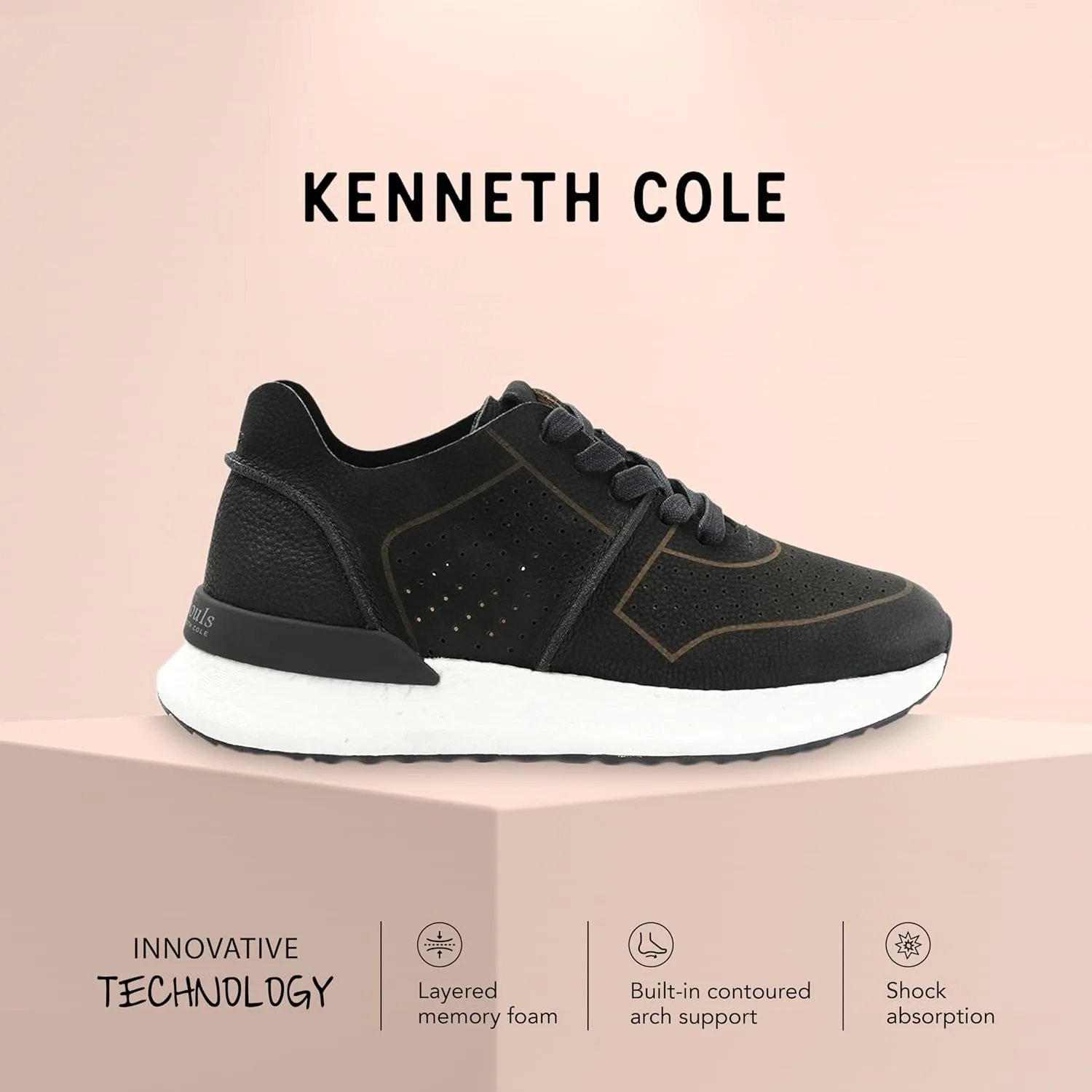 Мужские спортивные кроссовки Gentle Souls by Kenneth Cole Laurence, черный — фото 2
