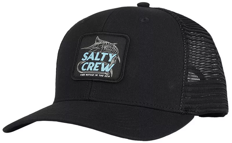 

Мужская саржевая кепка Salty Crew в стиле ретро на крючках, черный