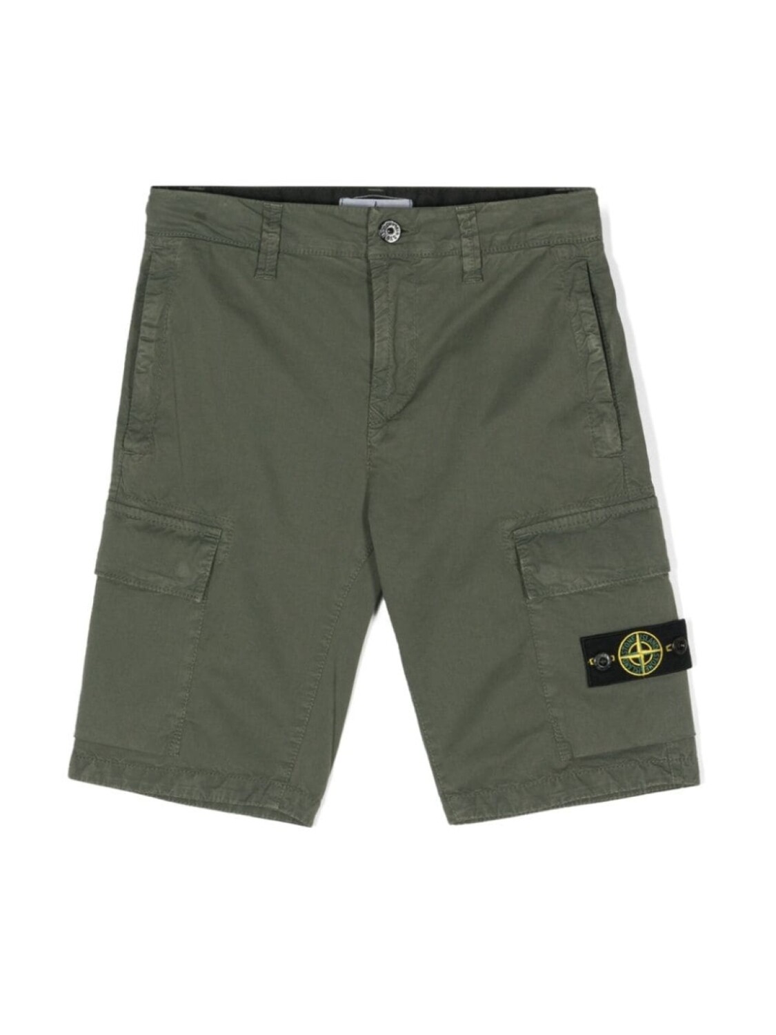 

Stone Island Junior шорты карго с логотипом Compass, зеленый