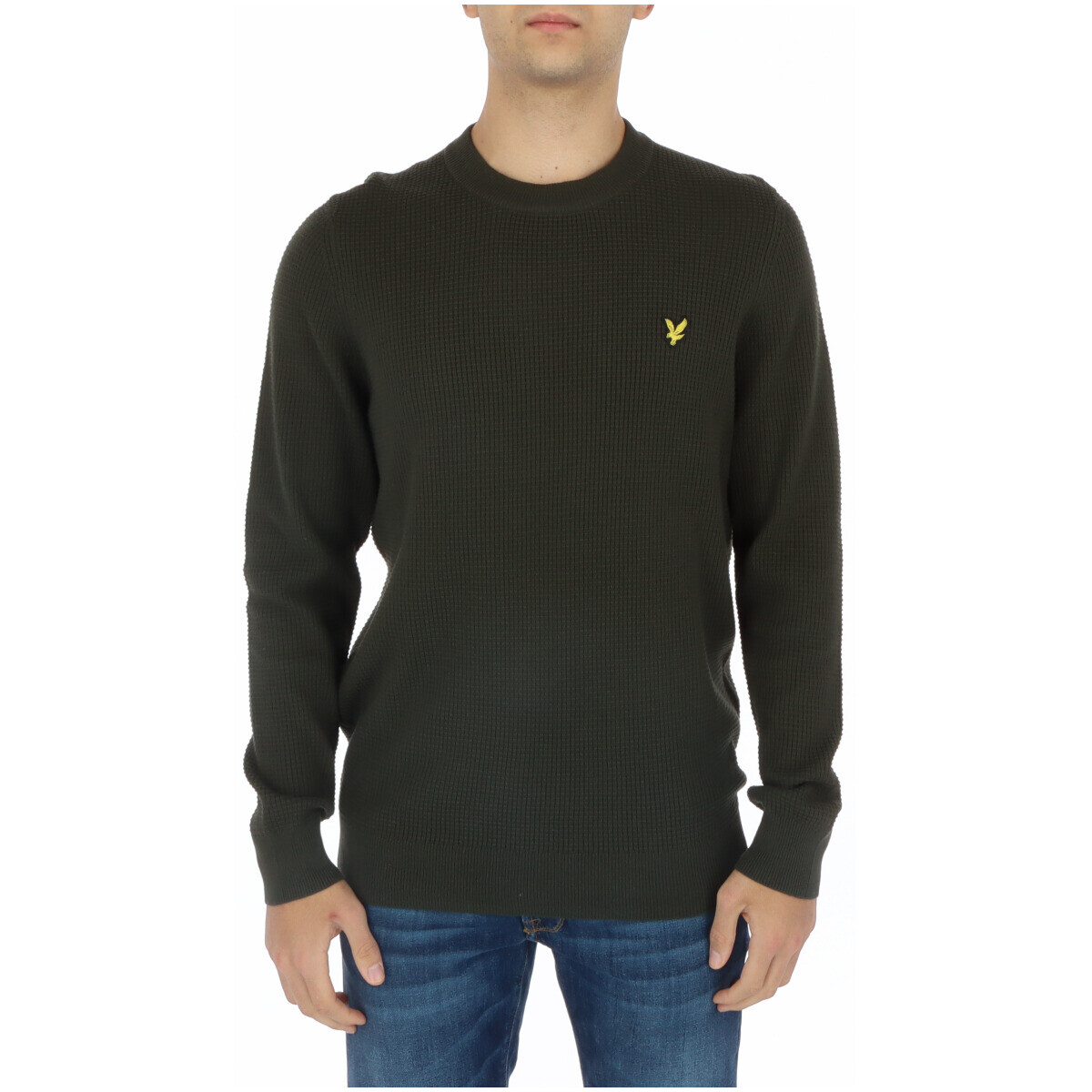 

Свитер Lyle & Scott в рубчик, зеленый