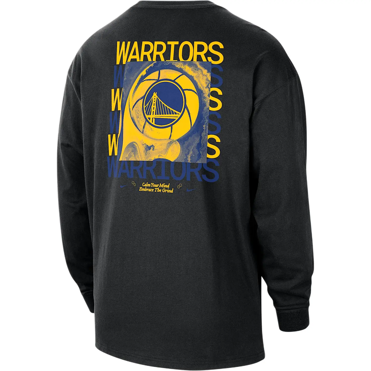 Nike Golden State Warriors Courtside Men's Nba Max90 Long Sleeve T Shirt — фото 3