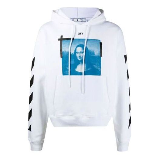 

Толстовка logo pattern printing drawstring version white Off-White, белый