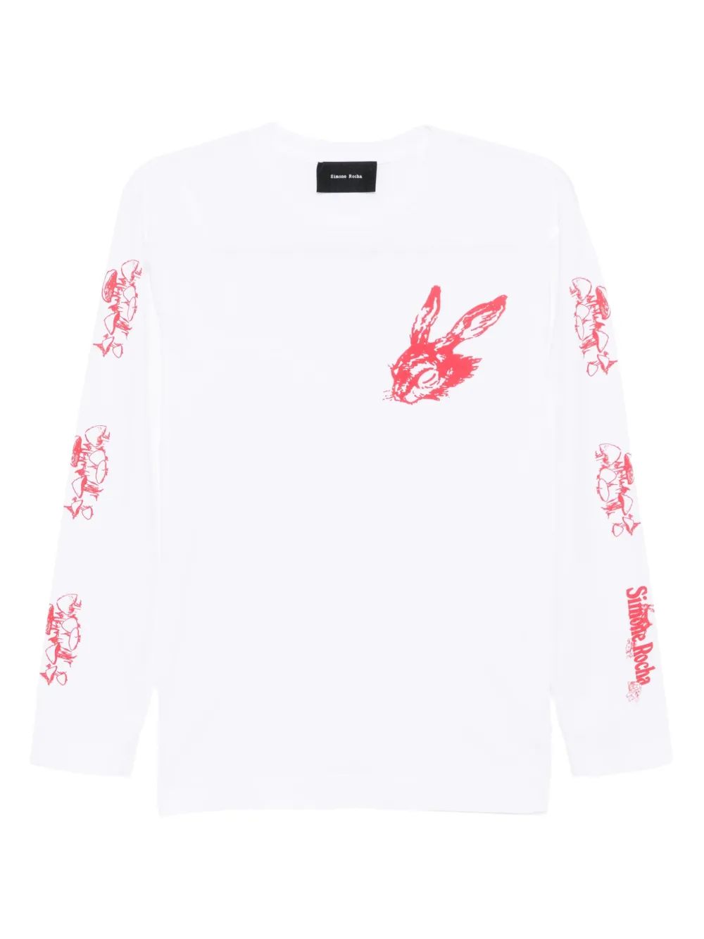 

Базовая футболка Simone Rocha, белый