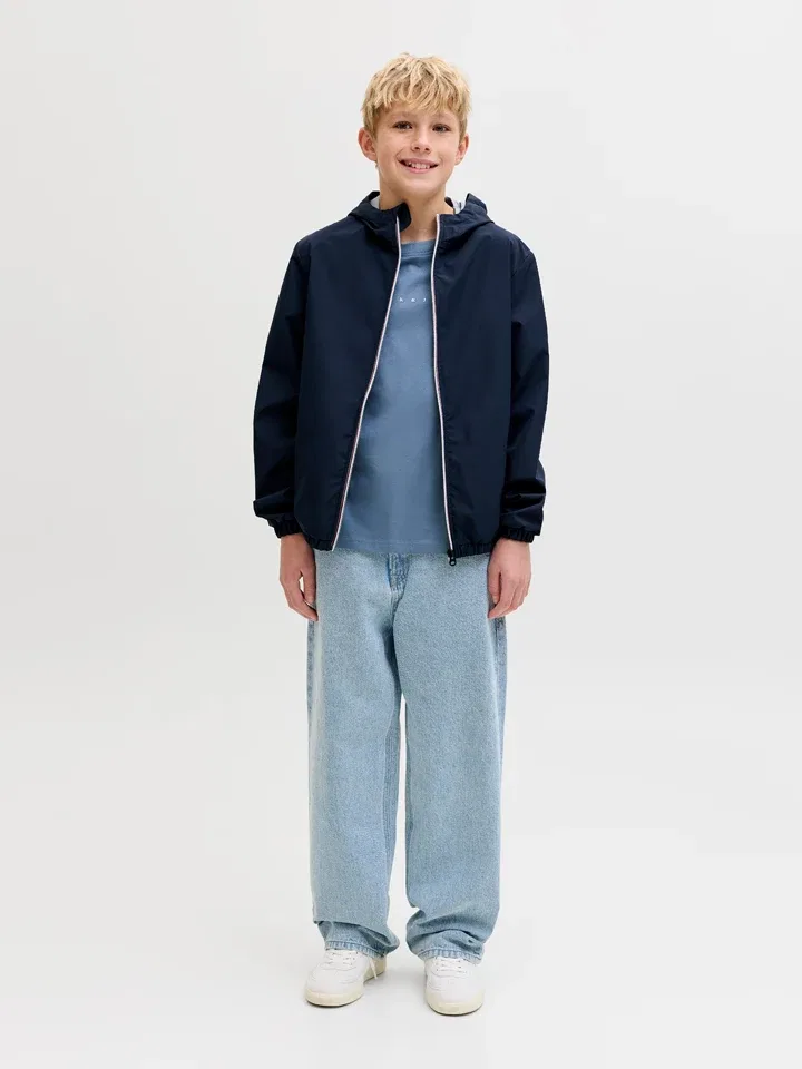 Блузон с капюшоном JACK & JONES Junior, темно-синий — фото 2