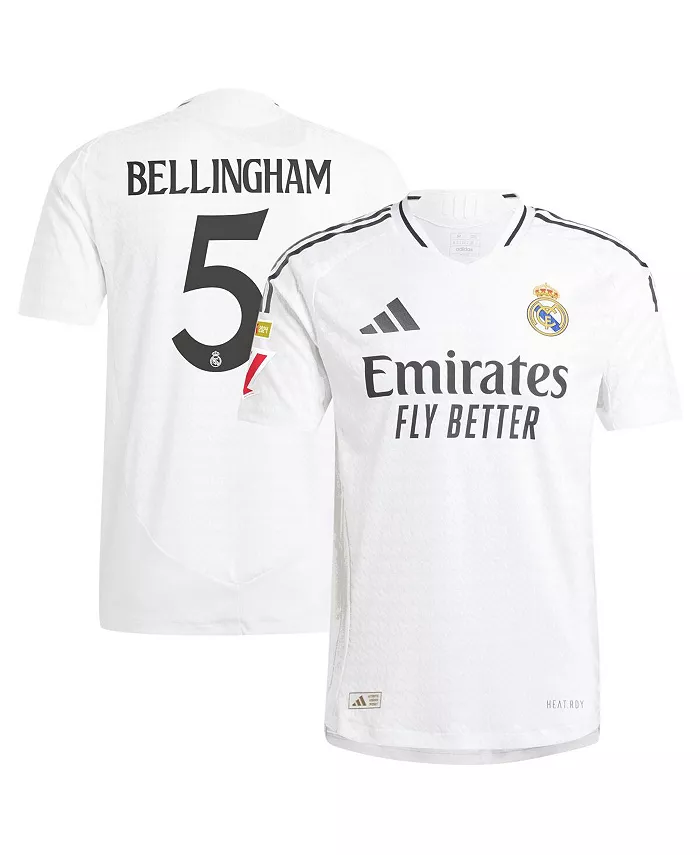 

Мужская футболка Jude Bellingham белая Real Madrid 2024/25 домашняя аутентичная игровая форма adidas