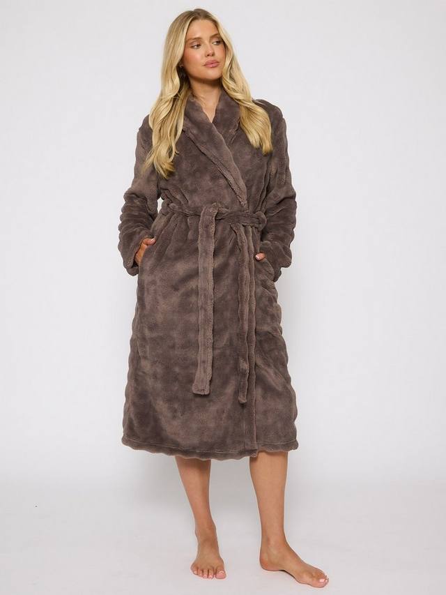 

Бамбл кат флисовый домашний халат Loungeable, Mocha