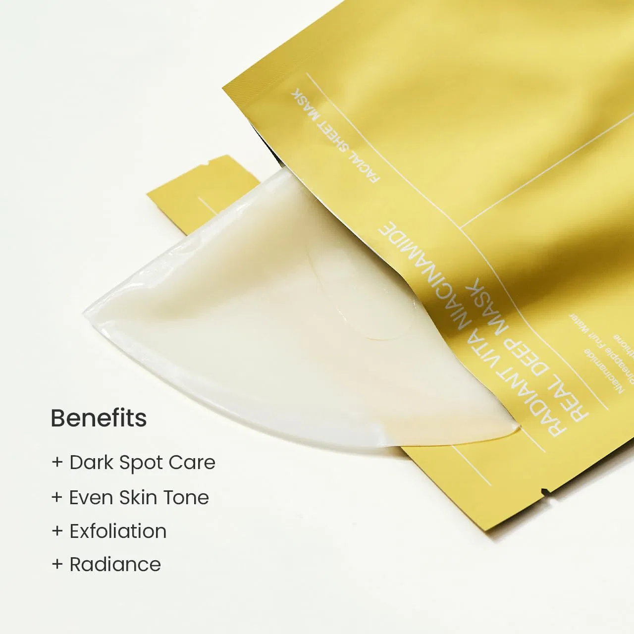 Ночная гидрогелевая маска «Radiant Vita Niacinamide Real Deep Mask» от BIODANCE Biodance, Vita — фото 4