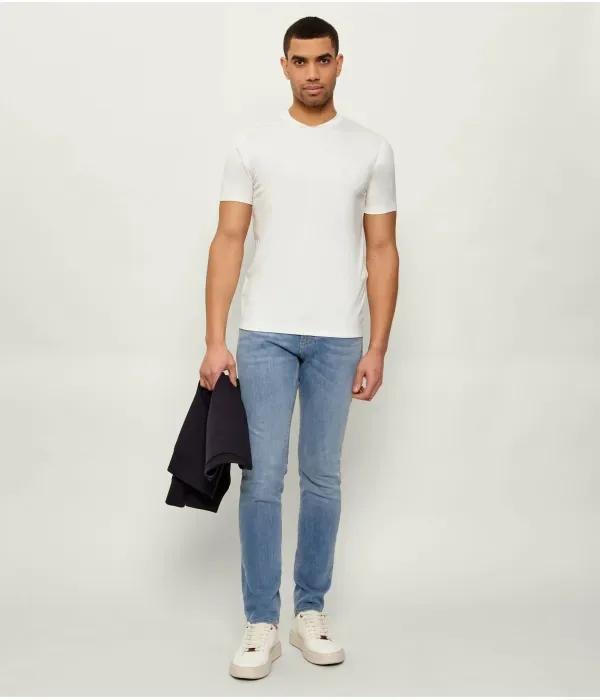 Футболка slim fit Emporio Armani, белый — фото 2