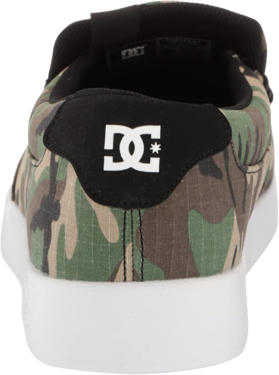 Мужские слипоны DC Villain низкие повседневные кроссовки Dc Shoes, Military Camo — фото 3
