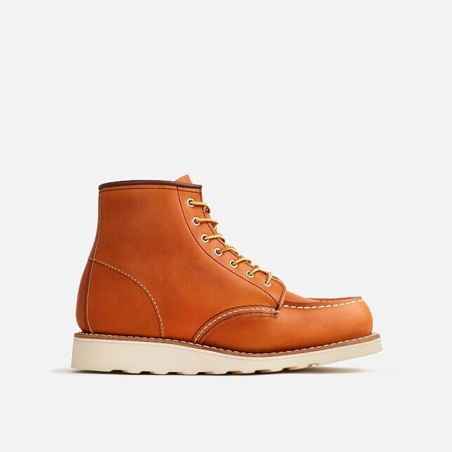 Red Wing Heritage Classic 3375 женские кожаные ботинки с круглым носком на шнуровке, высотой до щиколотки, коричневые Red Wing Shoes — фото 2