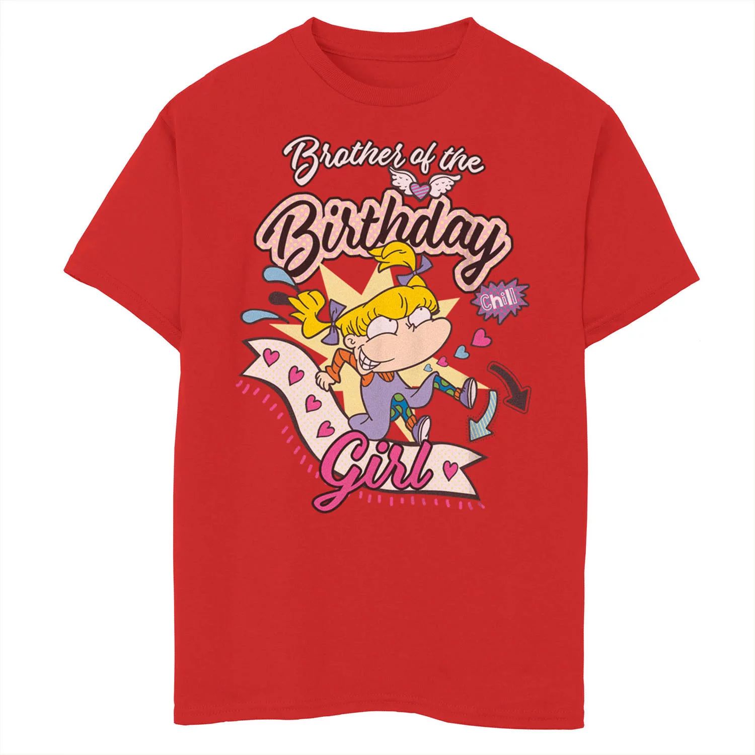 

Футболка с рисунком Nickelodeon Rugrats Angelica Birthday Brother для мальчиков 8–20 лет Nickelodeon