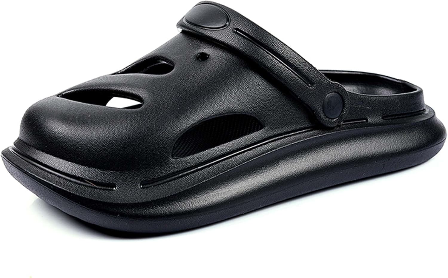 

Женские и мужские садовые туфли, дышащие, противоскользящие, медицинские сабо, сандалии, летние, для улицы и пляжа, с поддержкой свода стопы, регулируемые Generic, черный