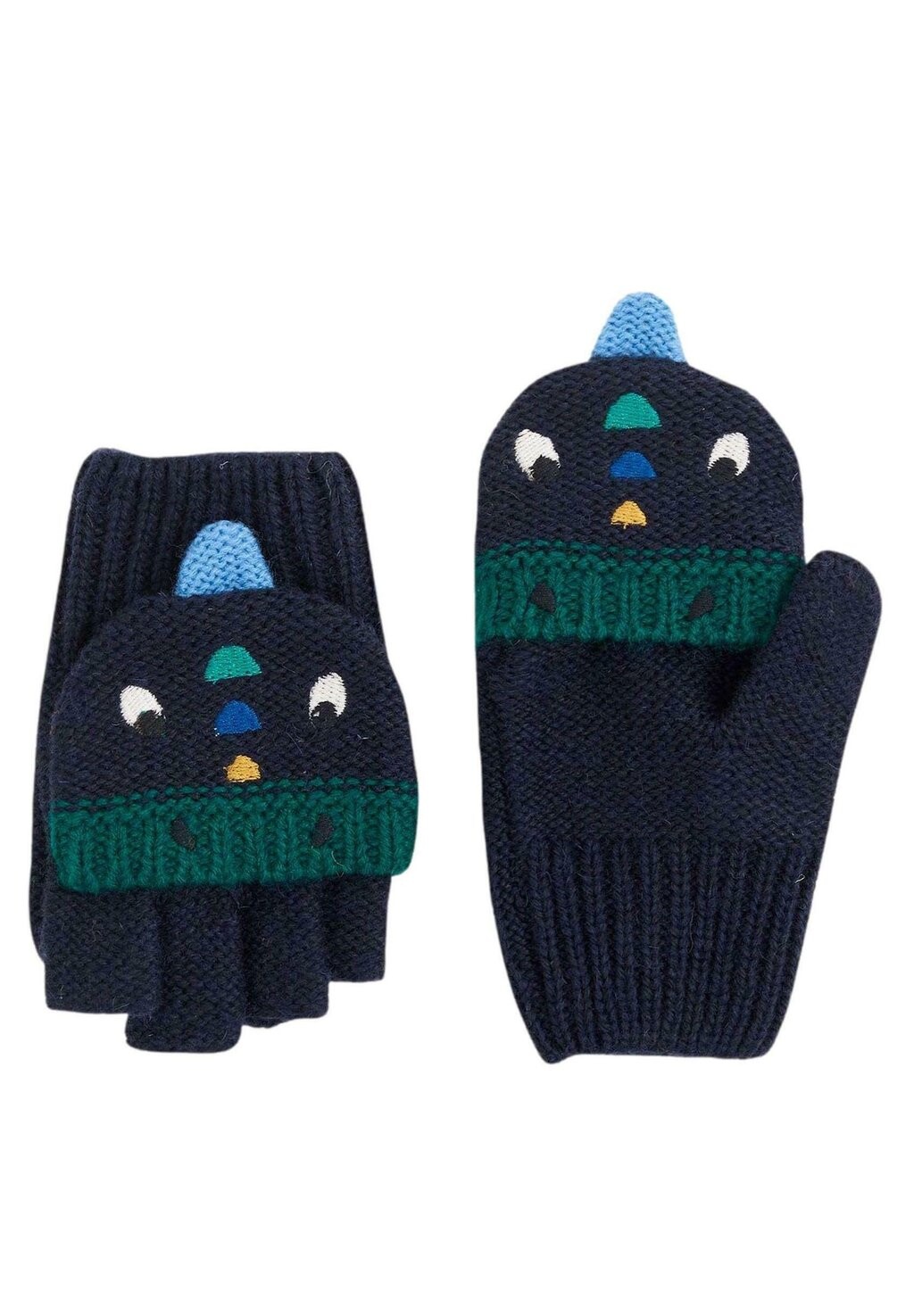 

Перчатки с короткими пальцами DINO JoJo Maman Bébé, цвет navy
