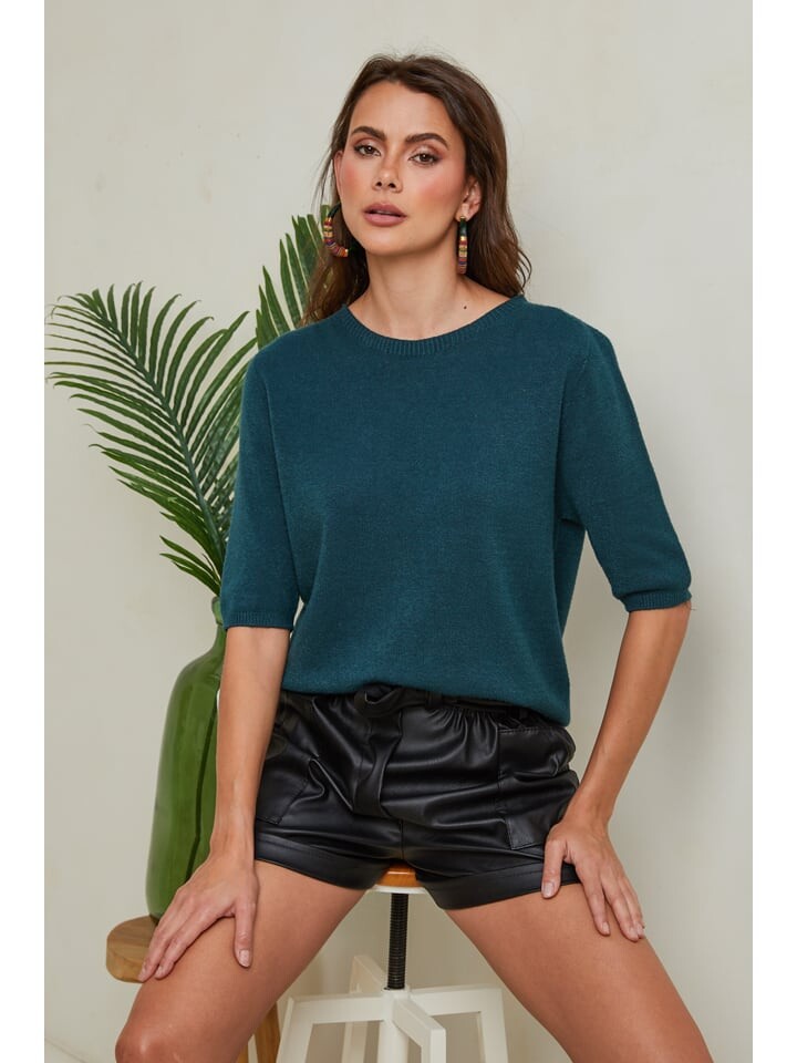 

Пуловер Joséfine Pullover Kalocsa, темно-зеленый