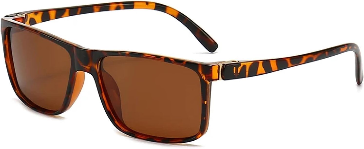 

Солнцезащитные очки HaoLMi с защитой UV400 | Маленькая оправа, линзы конфетного цвета | Солнцезащитные очки для женщин и мужчин, для занятий спортом на открытом воздухе и вождения, Leopard Tea