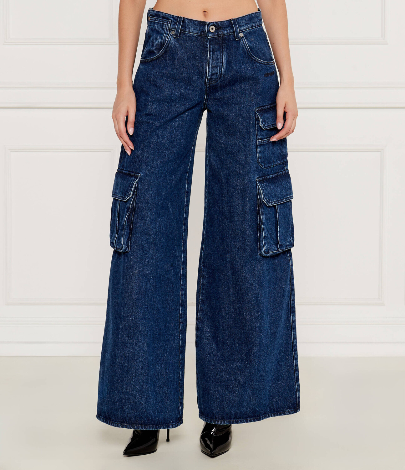 

Джинсы OFF-WHITE flare fit, синий