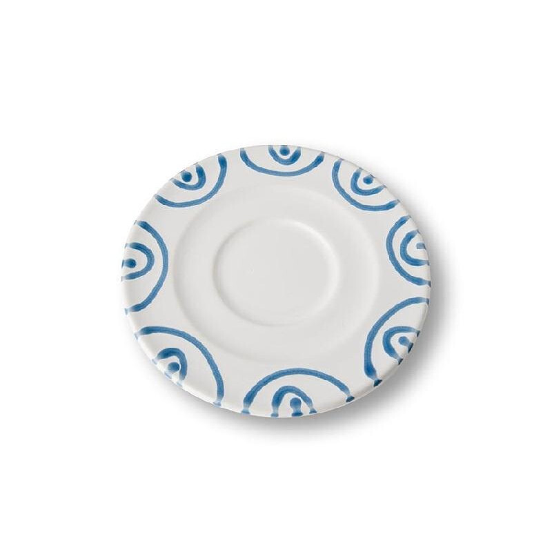 

Блюдце для капучино Blue Flamed Gourmet d: 14 см Gmundner Keramik, белый синий