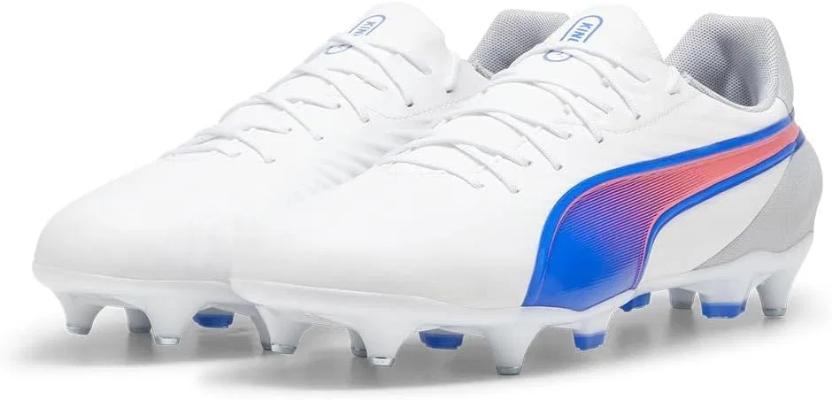 Мужские кроссовки PUMA King Match Mxsg, Puma White Bluemazing Flat Light Grey — фото 4