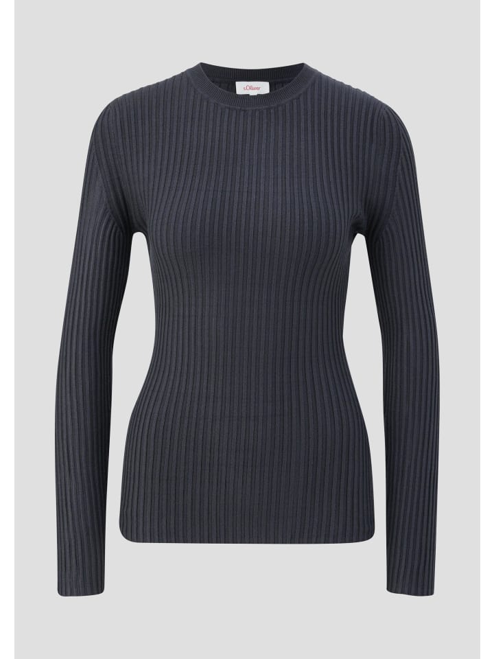 

Вязаный свитер цвета 9855_темно-серый s.Oliver