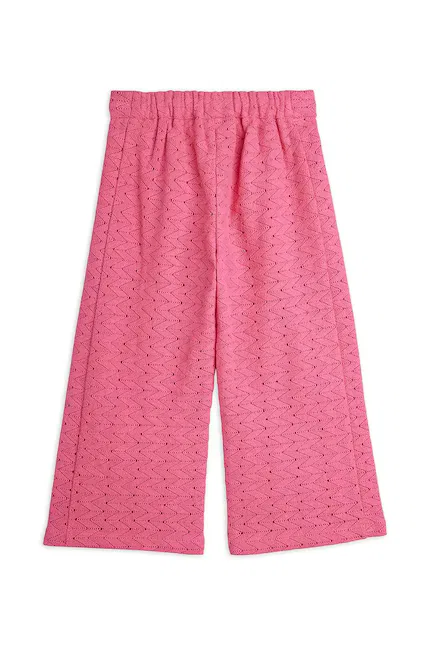 Джоггеры хлопковые Lace Mini Rodini, розовый — фото 3