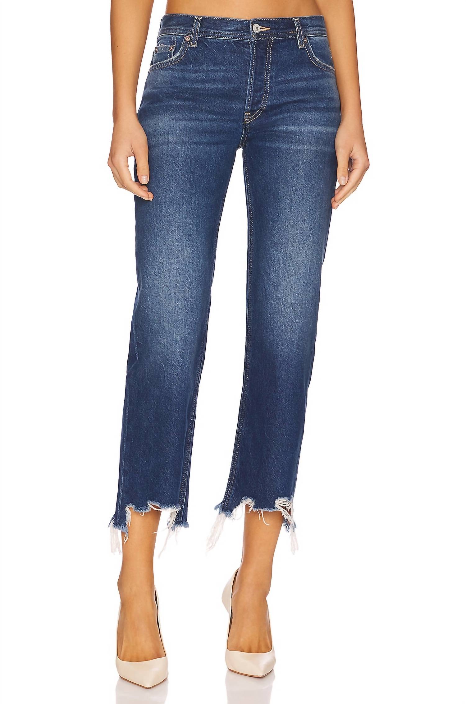 

Прямые джинсы Maggie средней посадки в стиле Rolling River Free People