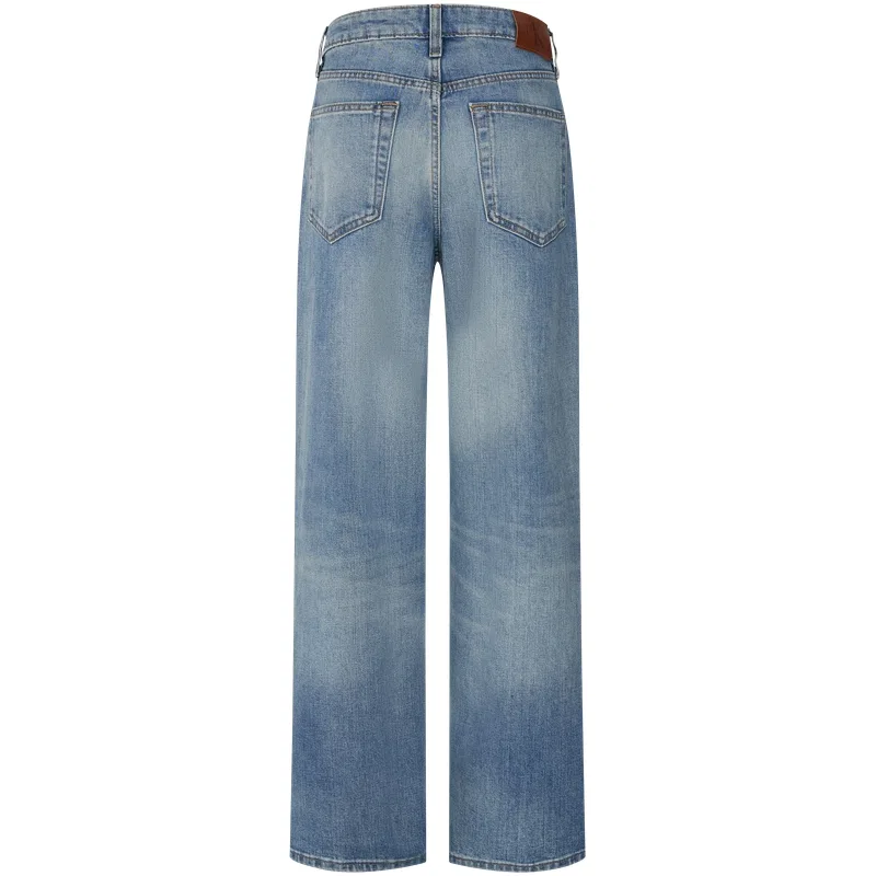 Джинсы женские UZ0 Denim Blue Moderate Straight Fit Calvin Klein, UZ0-Denim Blue — фото 4