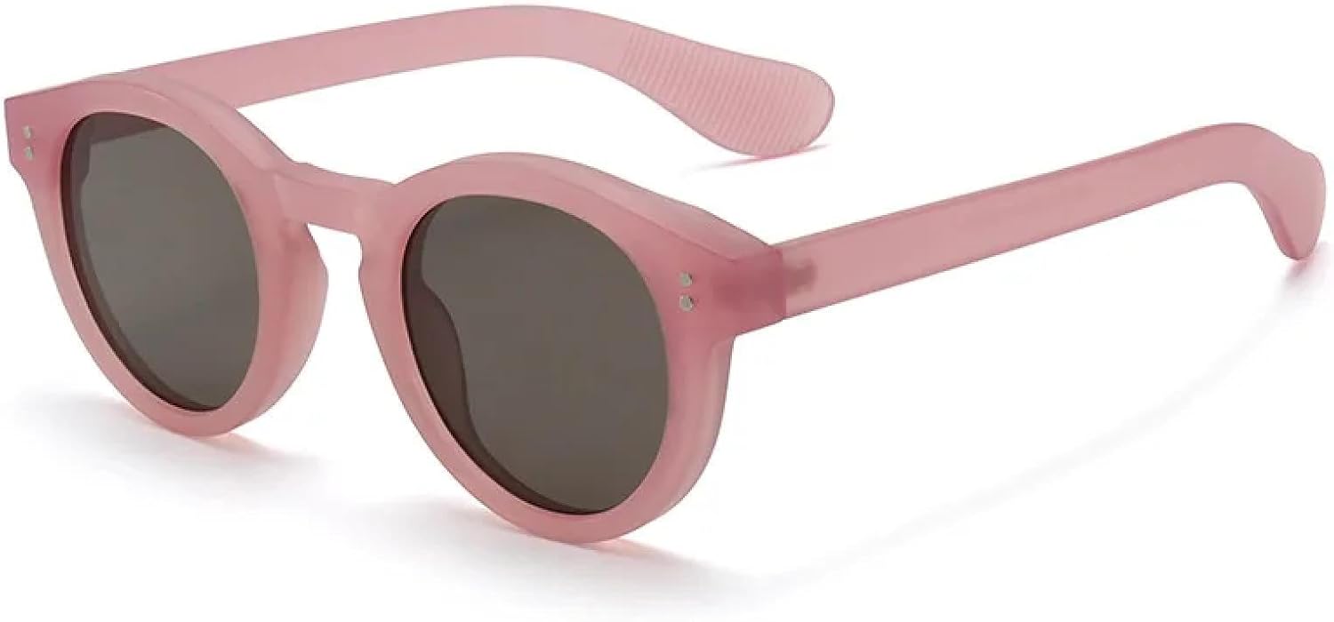 

Солнцезащитные очки с защитой от УФ-излучения UV400 | Прозрачные линзы, яркие цвета, декоративные заклепки | Для женщин и мужчин, для занятий спортом на открытом воздухе и вождения DSVIGF, Sand Pink