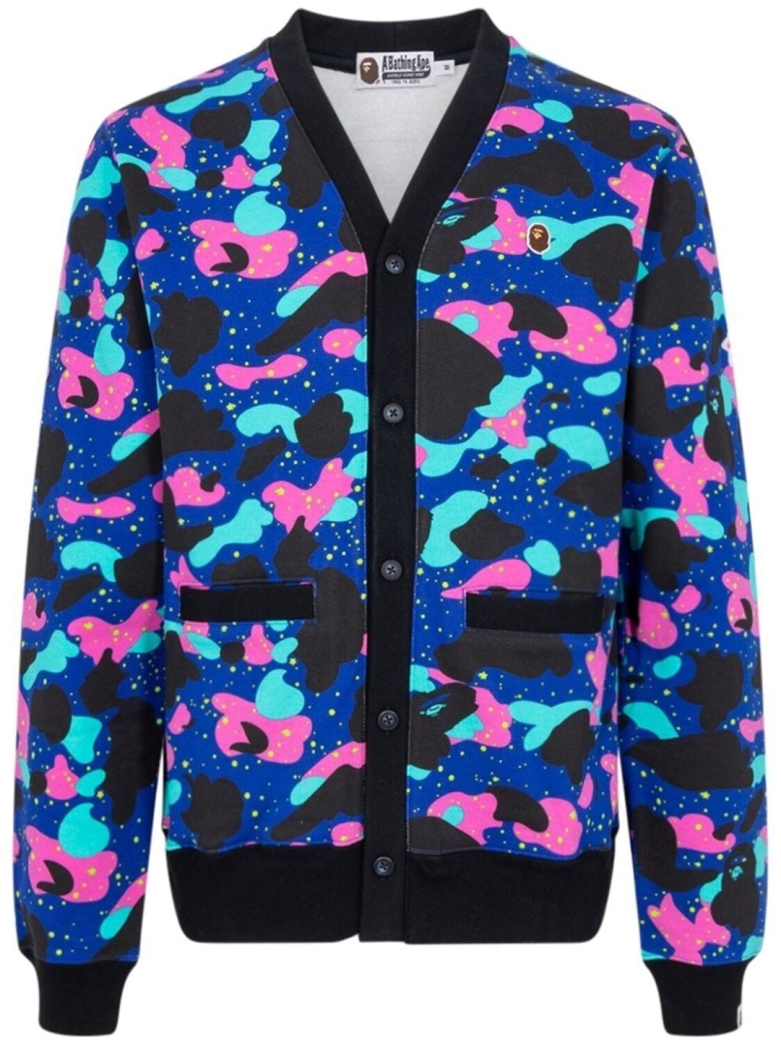 

Кардиган с камуфляжным принтом A BATHING APE, фиолетовый