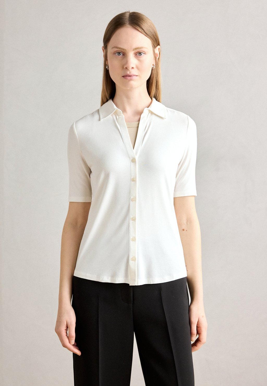 

Блузка на пуговицах SHORT SLEEVE Marc O'Polo, молочный