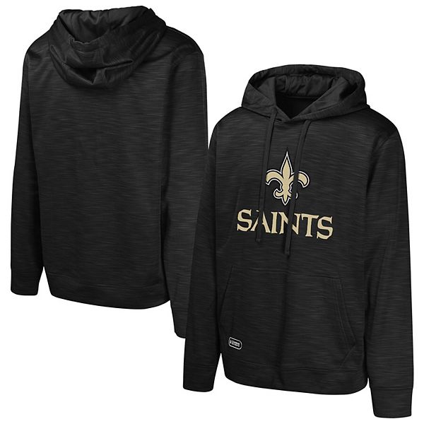 

Мужская черная толстовка с капюшоном New Orleans Saints Streak Fleece Outerstuff