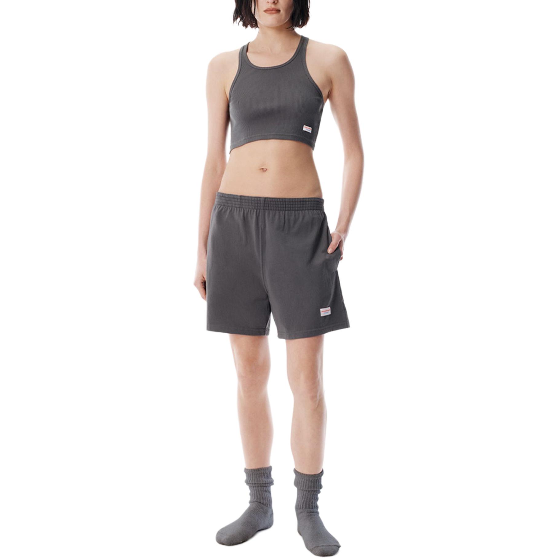 Бодивар серии SS25 повседневные шорты Unisex Alexander Wang, зеленый — фото 2