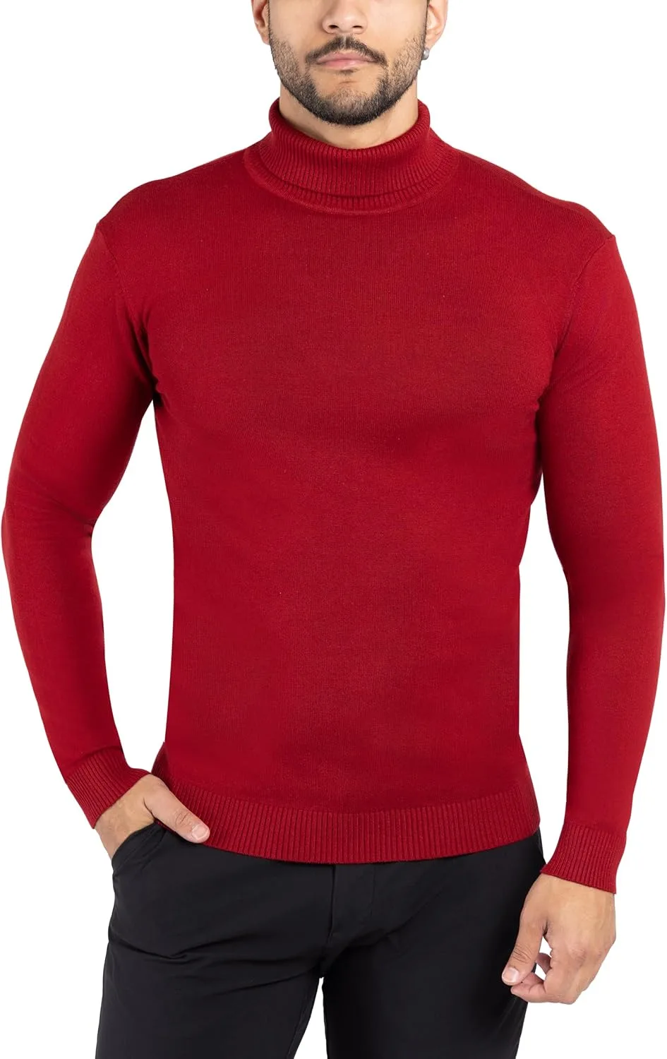 

X RAY мужская водолазка, мягкий slim fit пуловер