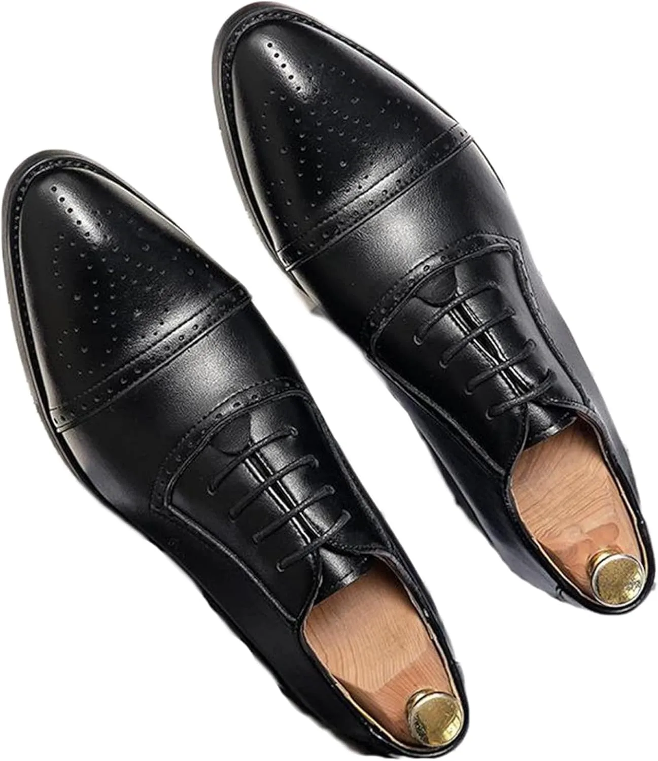 

Мужские оксфорды из льна с шнуровкой для повседневной носки, весна и осень, свадебные туфли Generic, черный