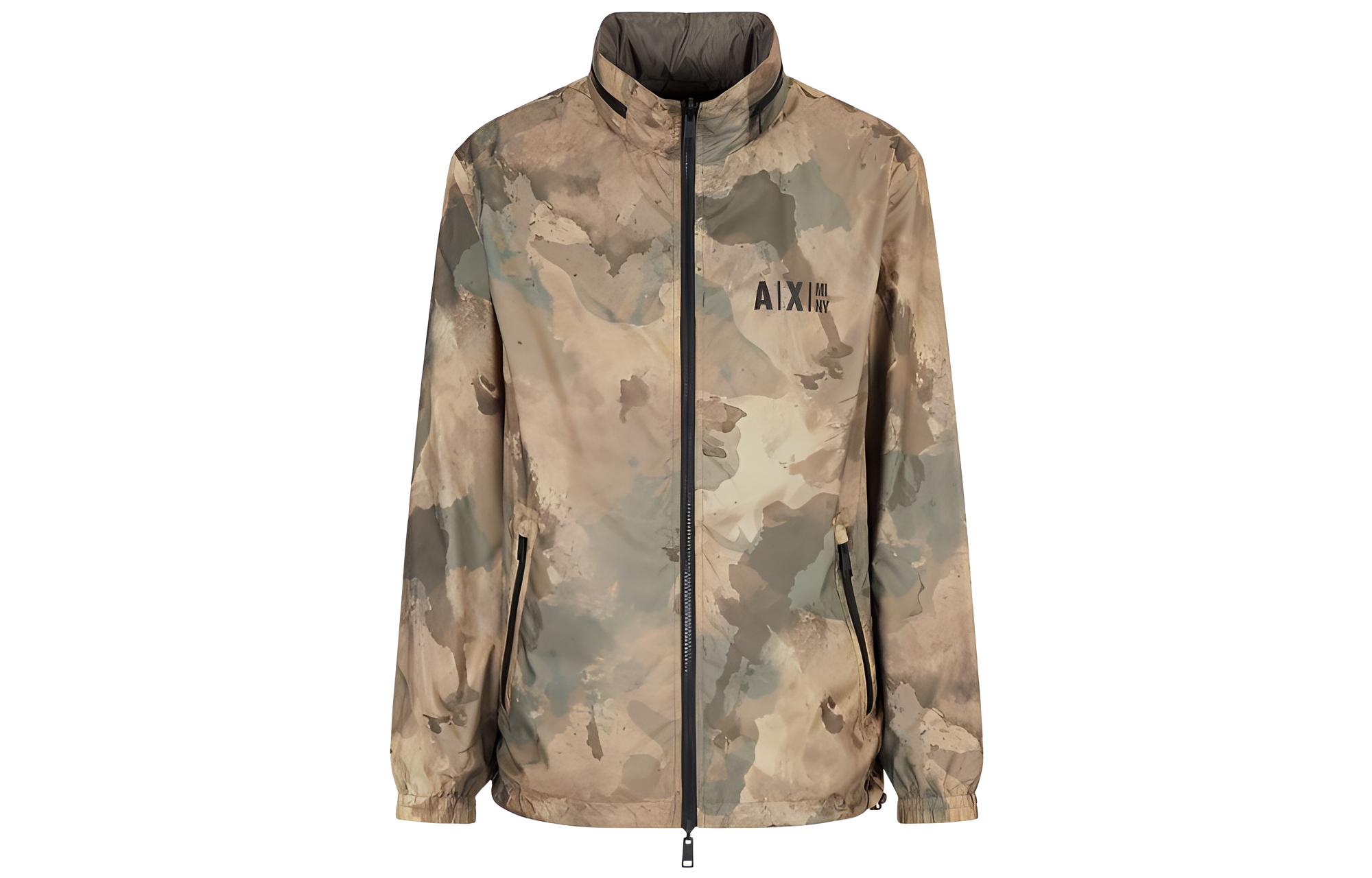 

ARMANI EXCHANGE Куртка мужская камуфляж желтая, Camouflage Yellow