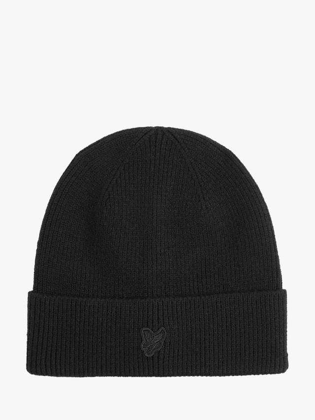 

Детская вязаная шапка бини Lyle & Scott, Black