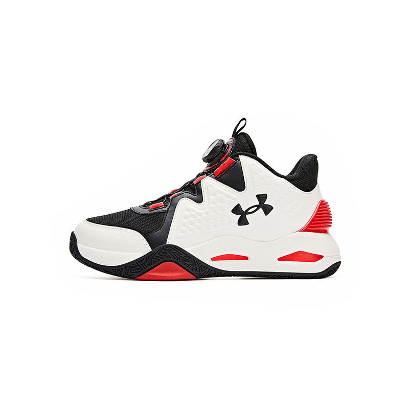 Детские баскетбольные кроссовки Kids Under Armour, черный/красный — фото 3