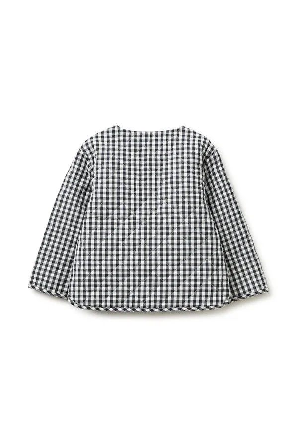 Светлая куртка в клетку United Colors Of Benetton, White Black — фото 2
