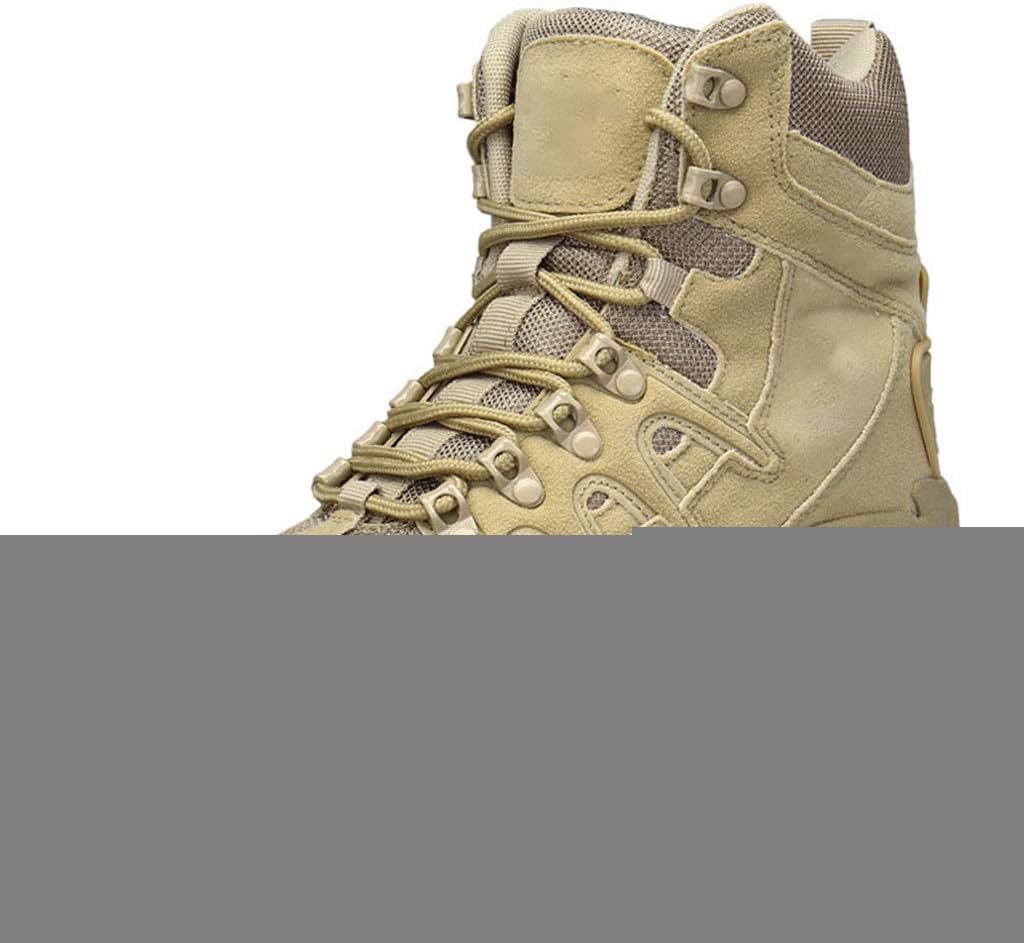 

Мужские тактические армейские ботинки, высокие дышащие ботинки для альпинизма и походов, бежевые - 46/UK 11.5/US 12 Jlfzc