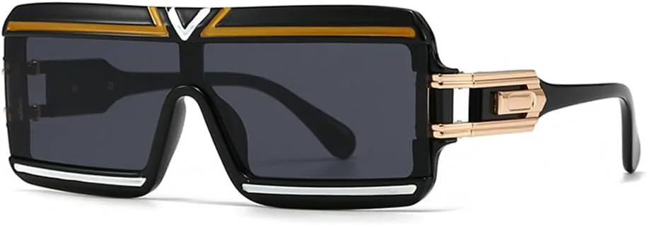 

Солнцезащитные очки в стиле ретро 2027 года для женщин и мужчин, для активного отдыха на природе и вождения, с защитой от УФ-излучения UV400 MTZJH, Black White Black