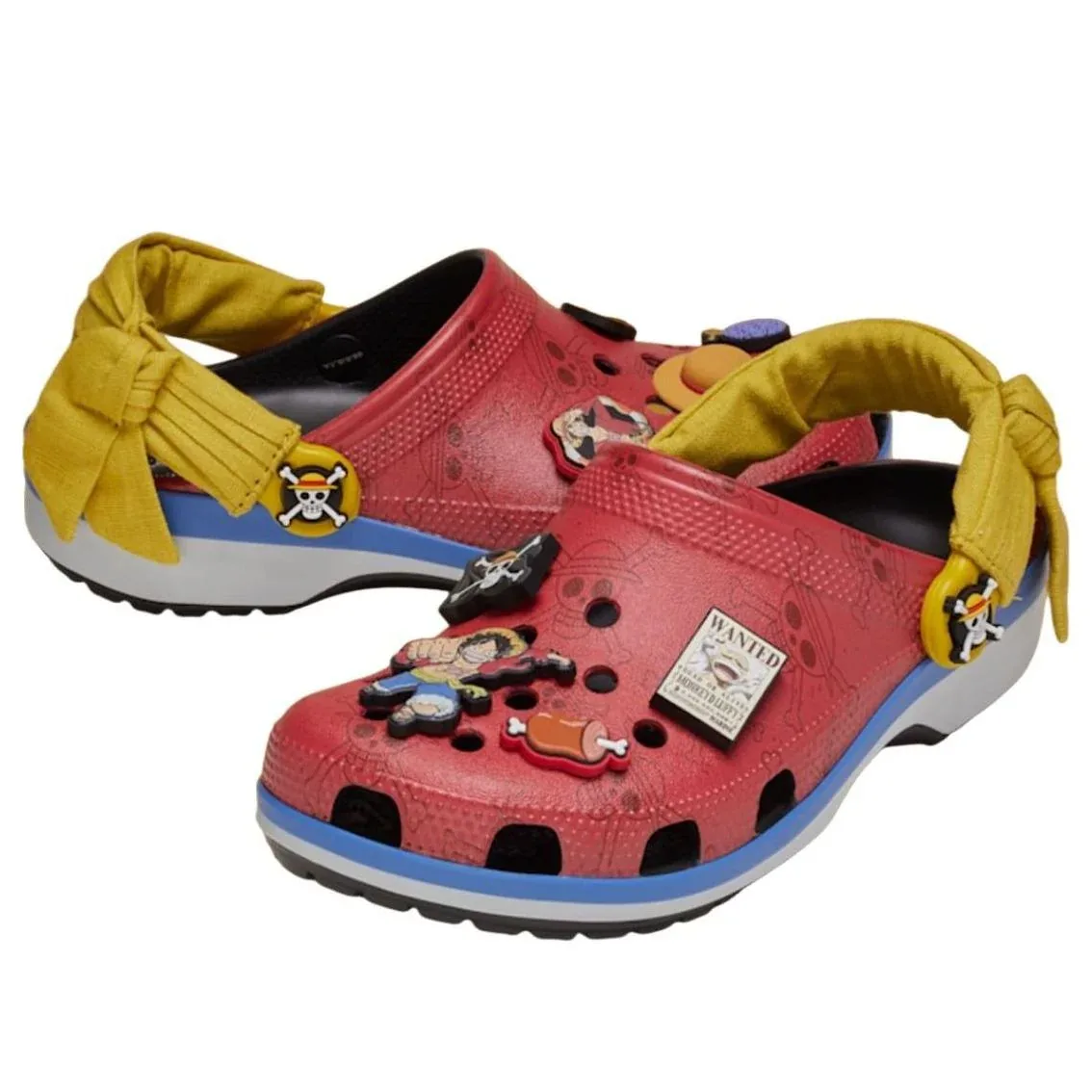 Сабо Crocs x One Piece Classic Clog 'Luffy', красный — фото 2