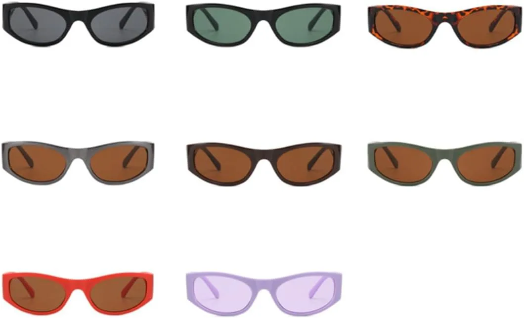 

Солнцезащитные очки с защитой UV400 | Легкая оправа в стиле панк | Для женщин и мужчин | Для занятий спортом на открытом воздухе и вождения DSVIGF, Black Gray