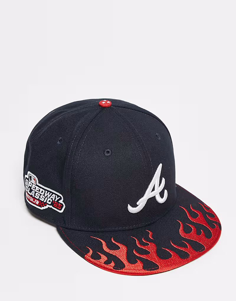 

Кепка Atlanta Braves 950 с изображением пламени в темно-синем цвете New Era