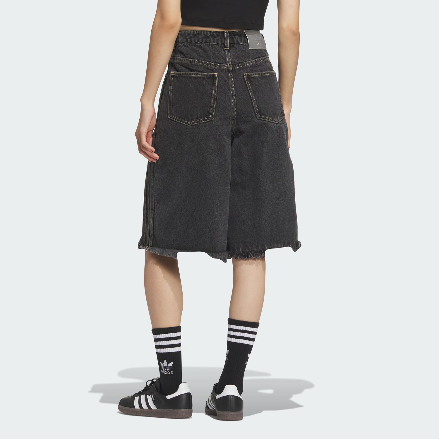 SS25 джинсовые шорты Denim JORT Adidas Originals, серый — фото 3
