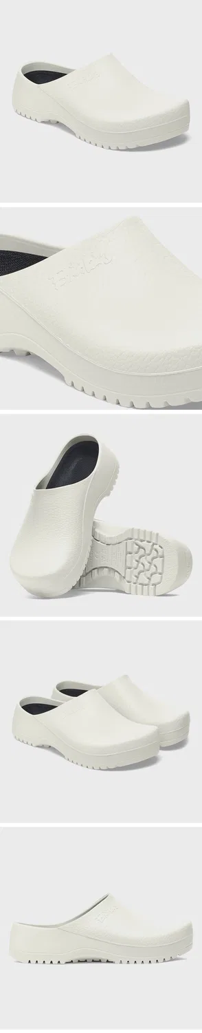 Мужские белые клоги Super Birki Fusion PU от Birkenstock — фото 2