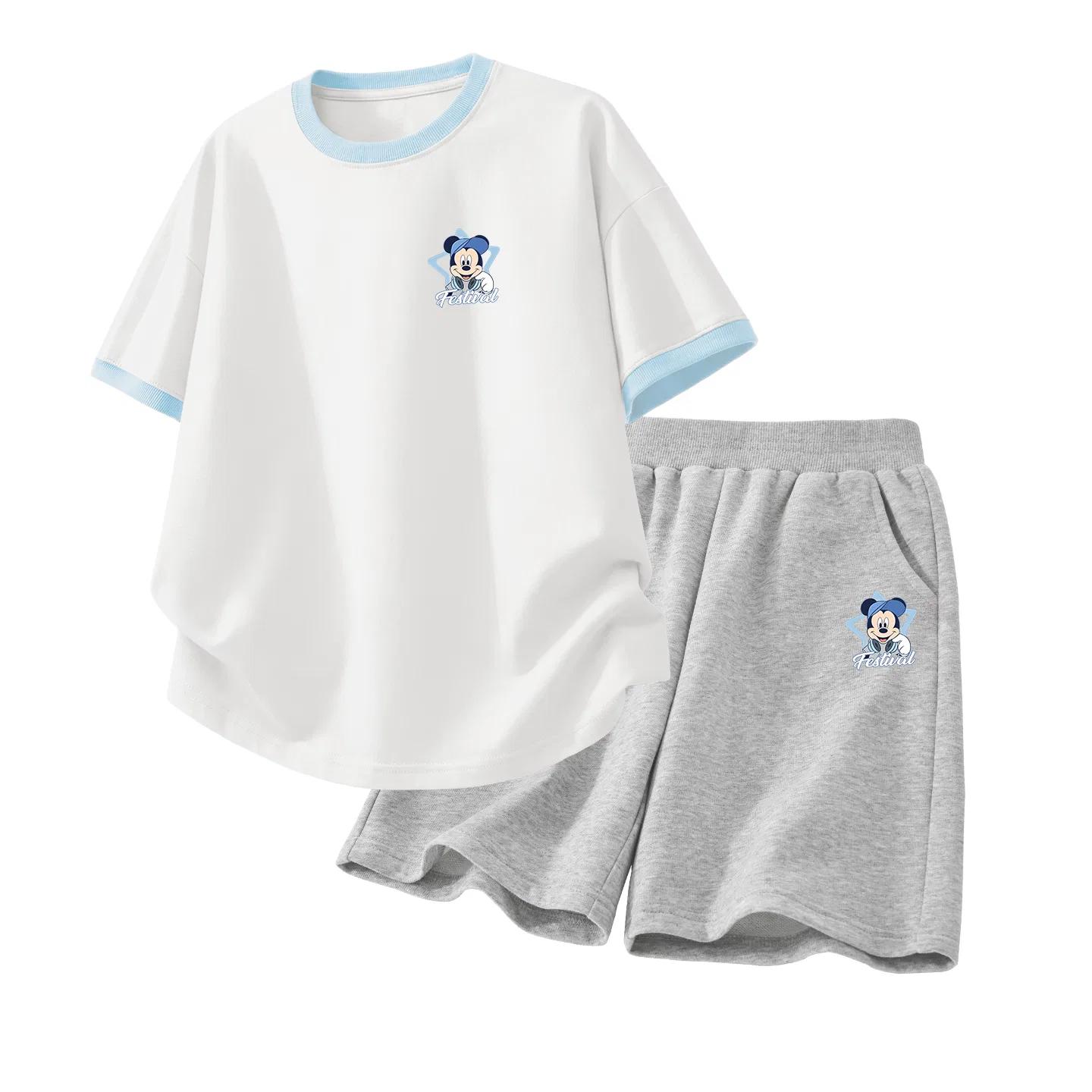 Детский спортивный костюм Casual Sportswear 2 Piece Set Disney, Blink K White Red+Blink K Gray