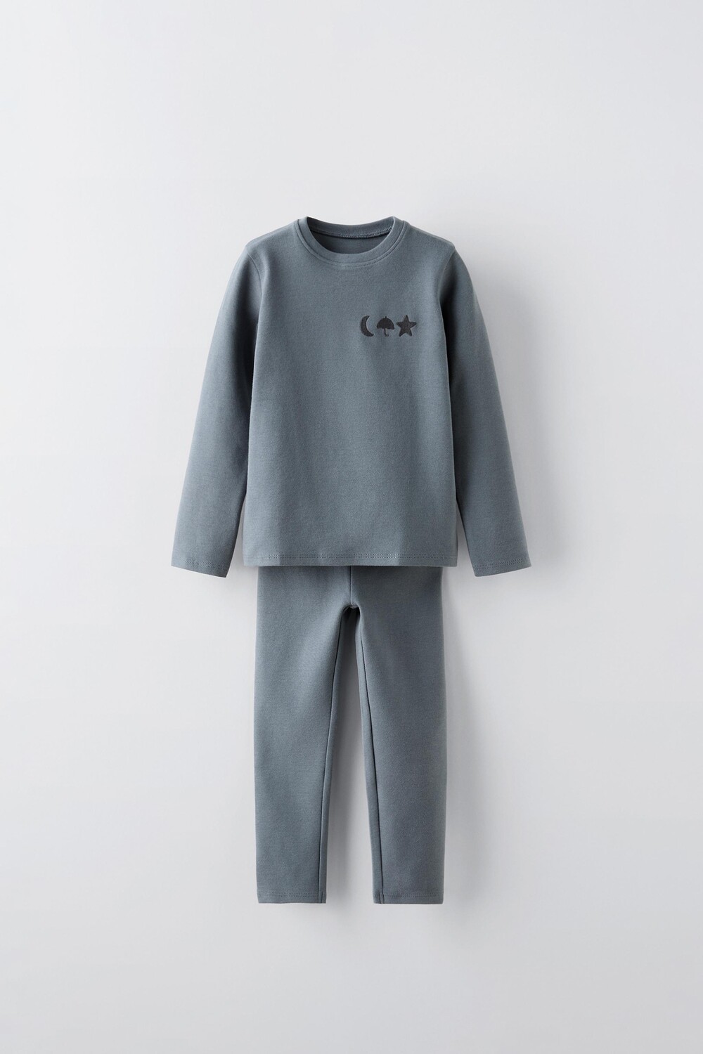 

Комплект из футболки и леггинсов ZARA, цвет stone