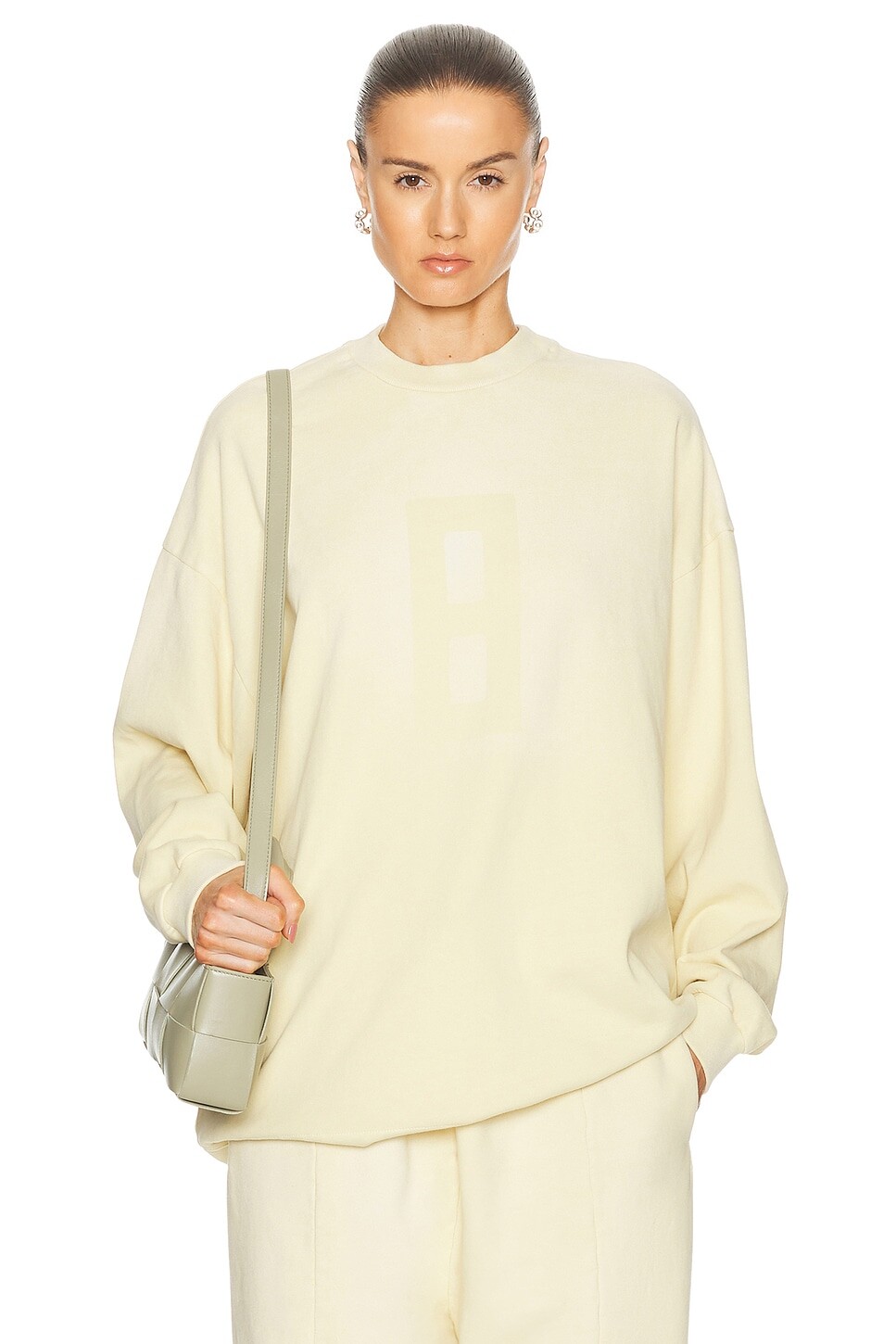 

Футболка Airbrush 8 Ls Fear of God, цвет Lemon Cream